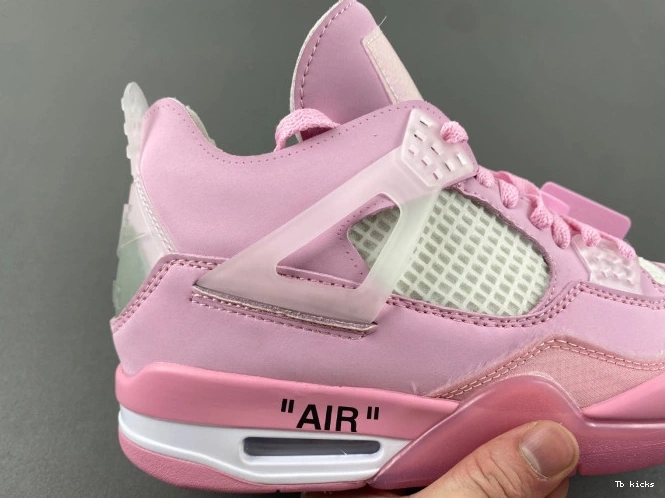 Cheap TBK X 4 OFF-WHITE PINK JORDAN 0712